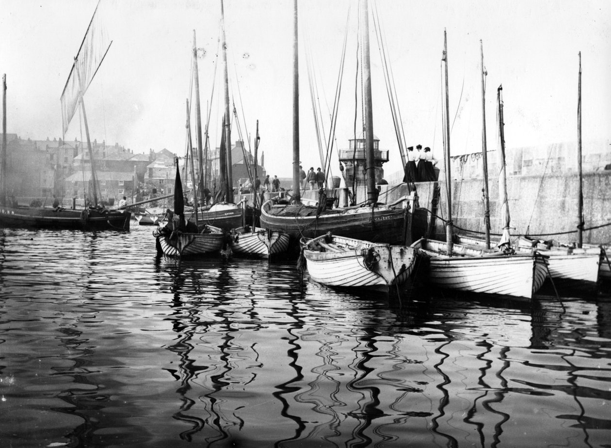 Smeatons Pier, St Ives, ca. 1890-tallet av English Photographer