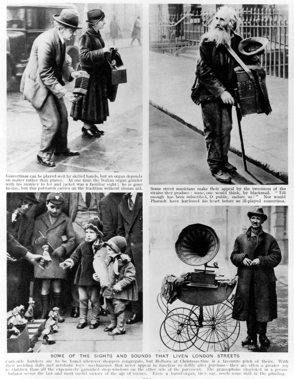 Noen av severdighetene som liver London Streets, illustrasjoner fra 'Wonderful London' av Almey St.John Adcock, 1935 av English Photographer