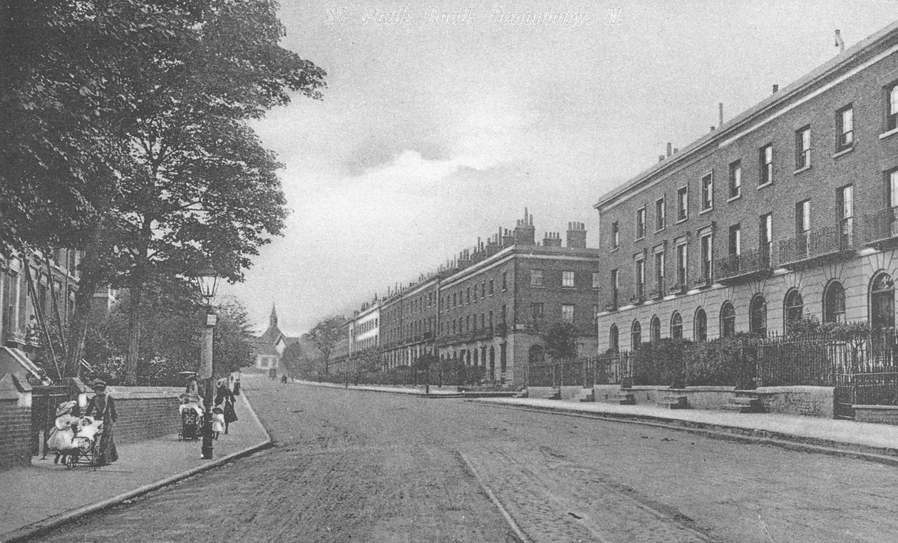 St. Pauls Road, Canonbury, Islington, ca. 1905 av English Photographer
