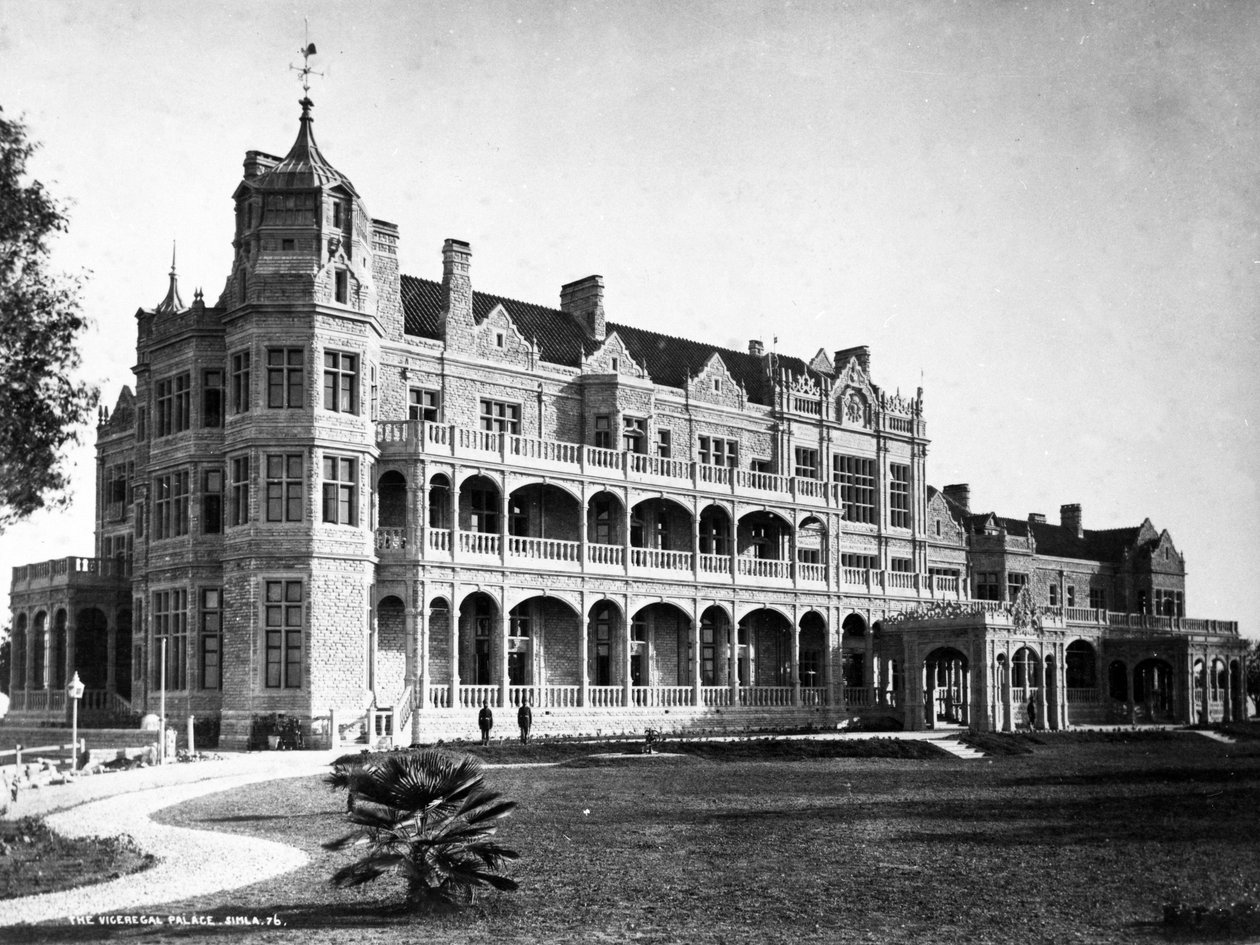 Viceregalpalasset, Simla, ca. 1890 av English Photographer