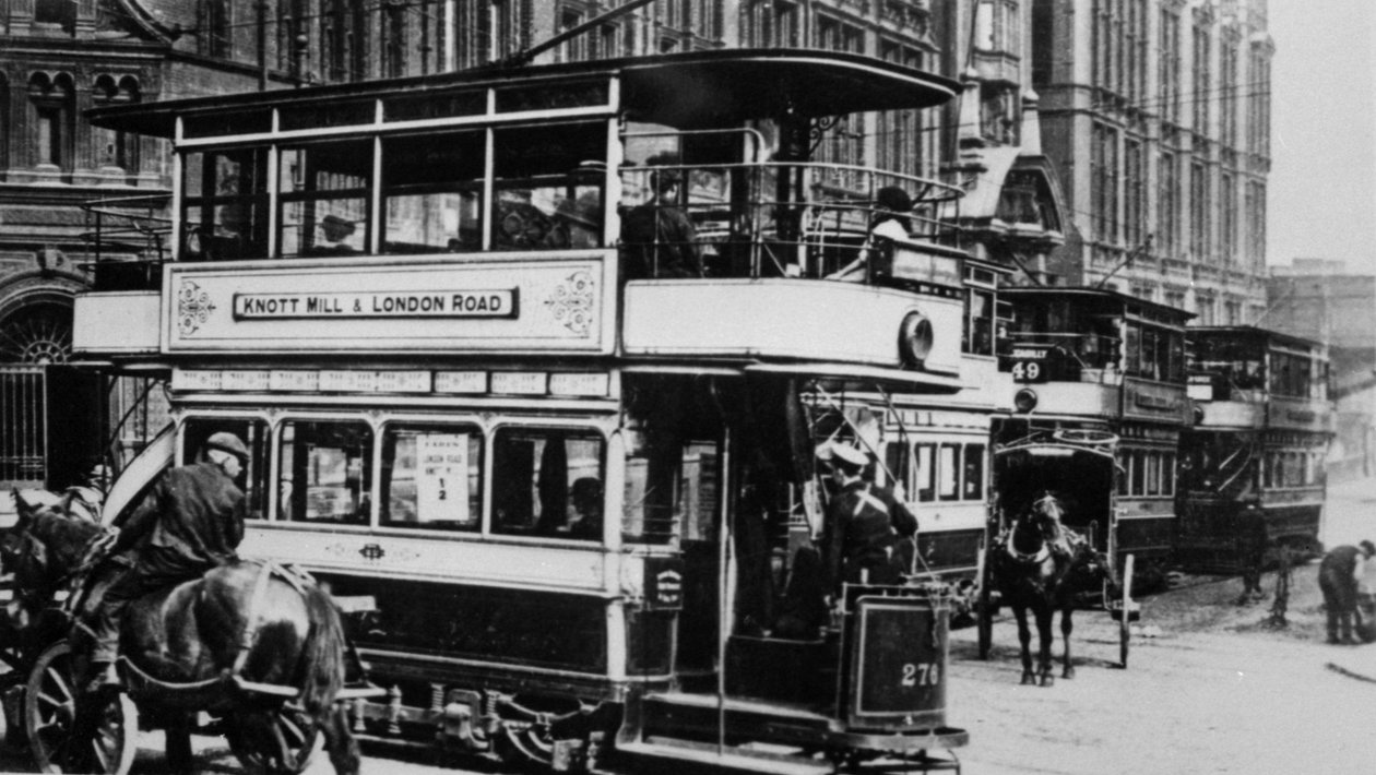 Trikker i Manchester, ca. 1900 av English Photographer