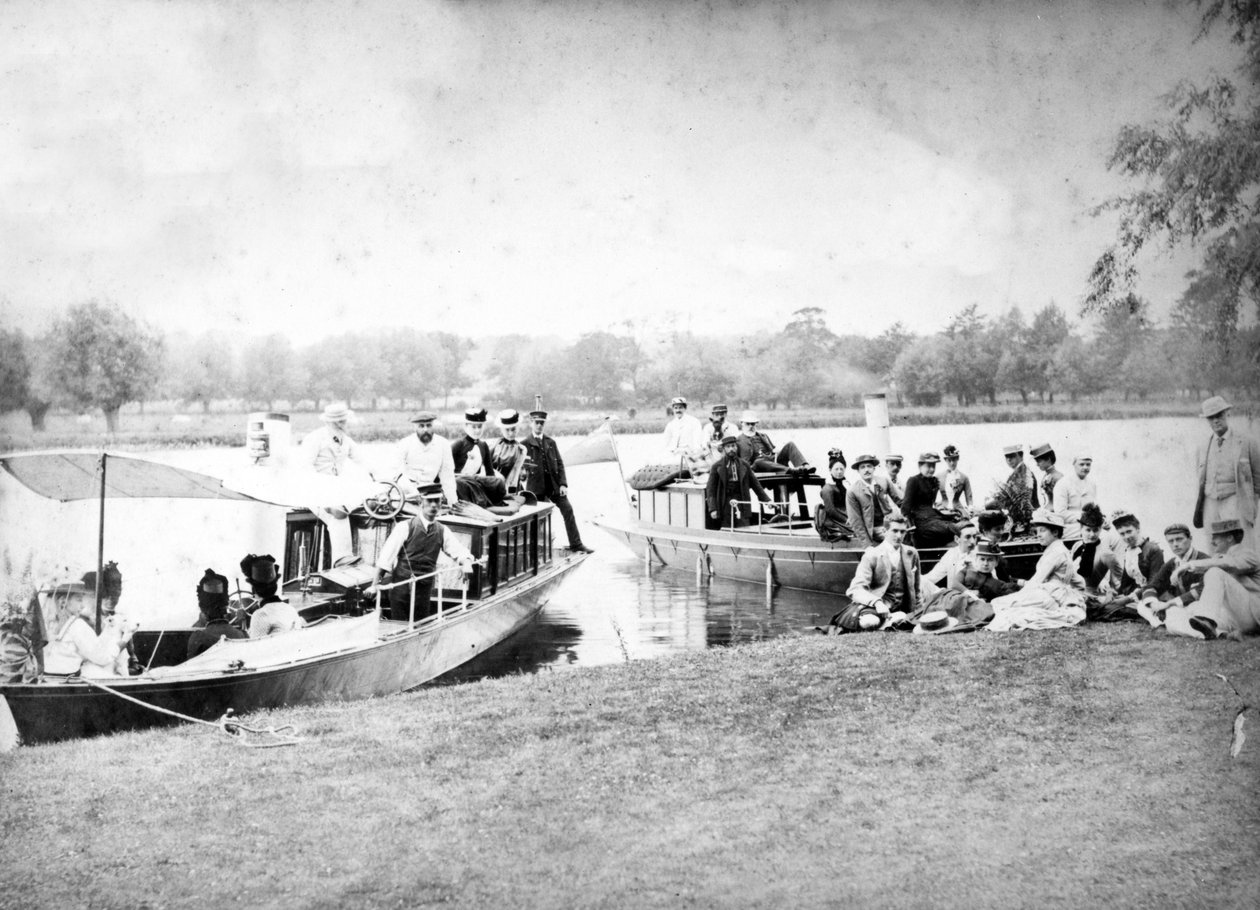 Victorian River Steamer Excursion, ca. 1890 av English Photographer
