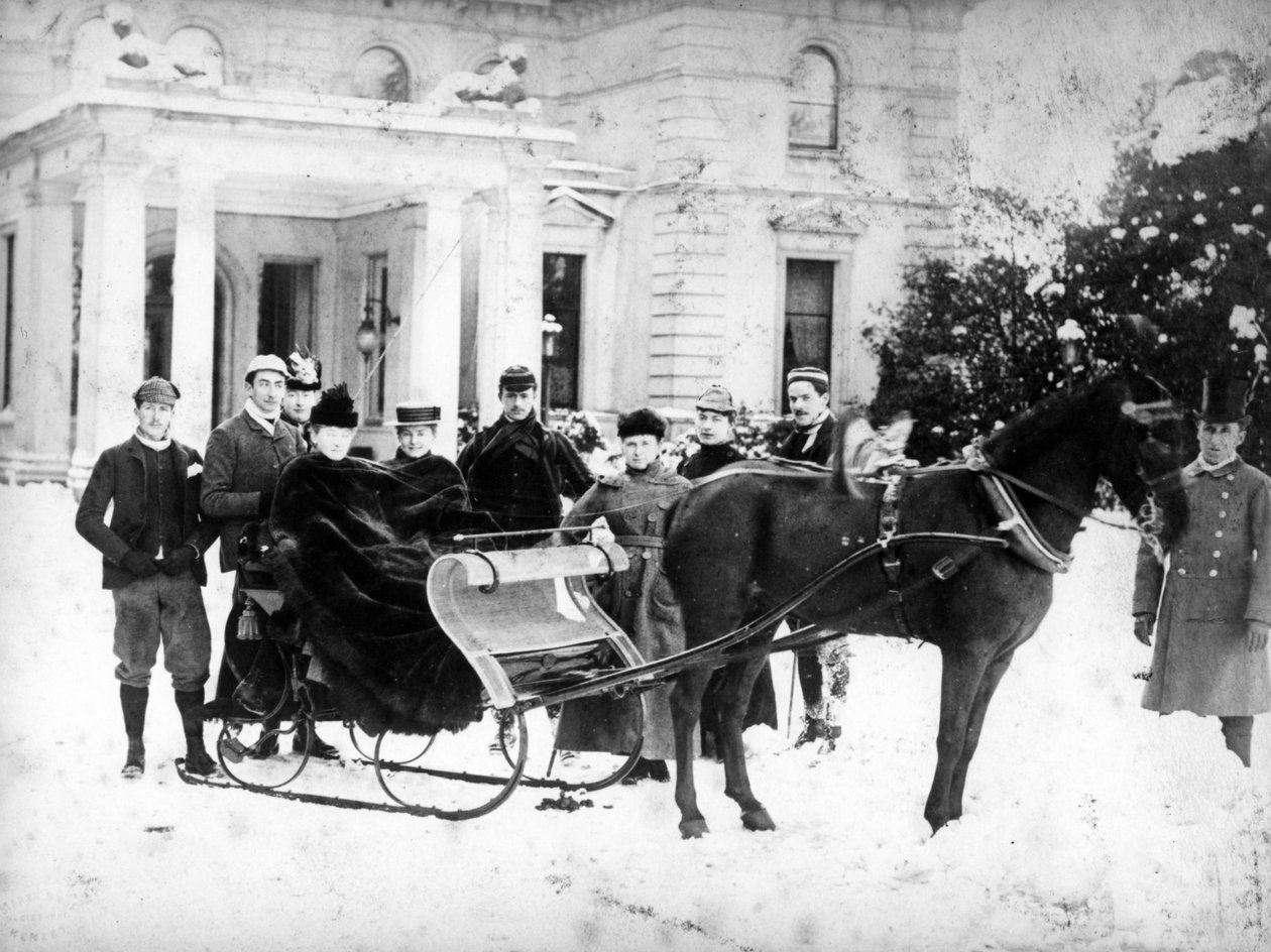 Viktoriansk sledetur, ca. 1870-99 av English Photographer