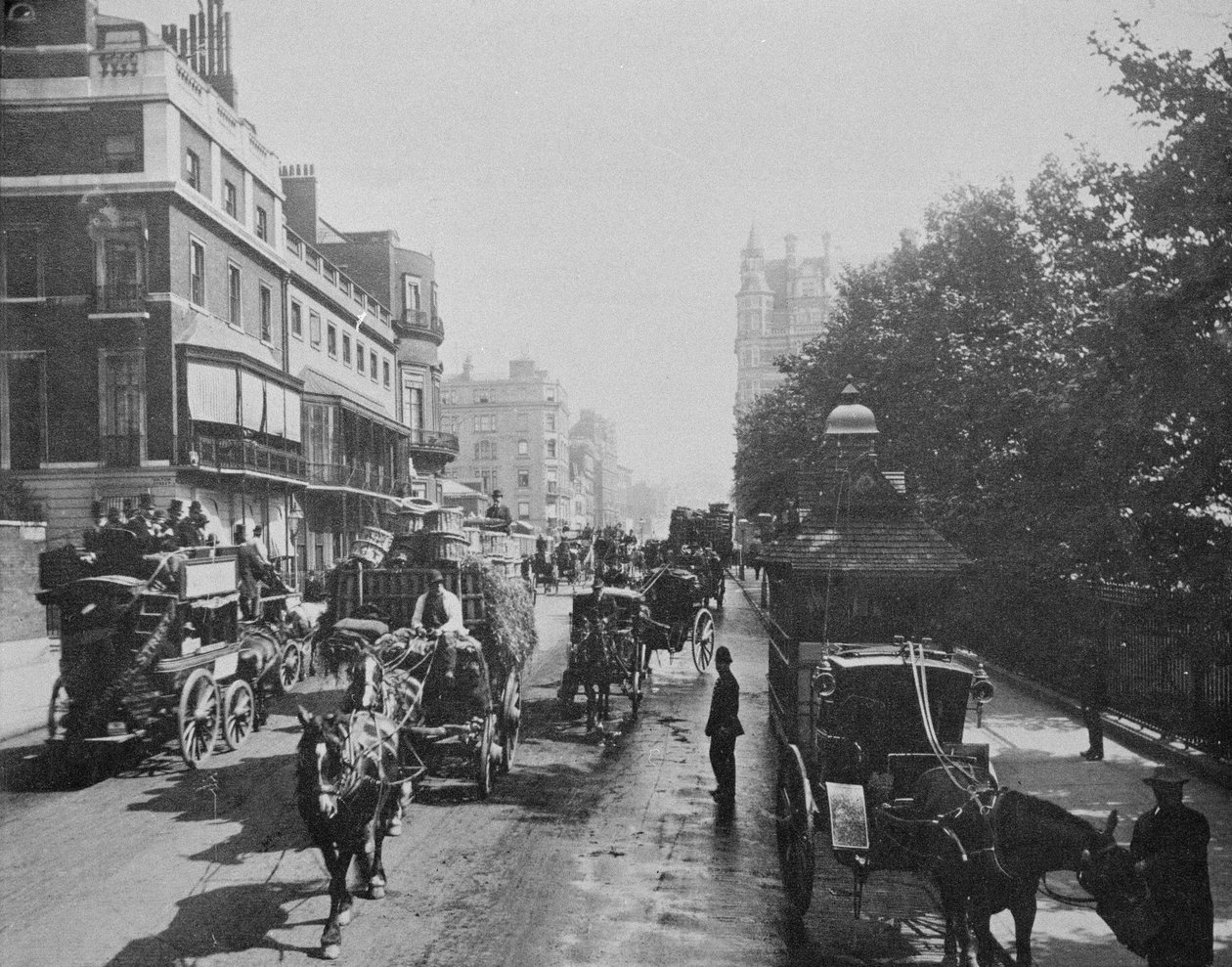 Utsikt over Piccadilly, ca. 1900 av English Photographer