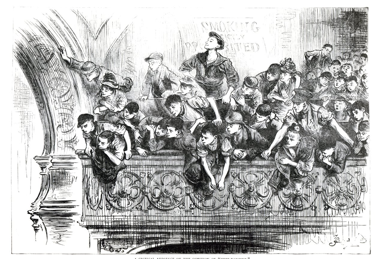 A Critical Audience on the Question of Step-Dancing, ca. 1870-tallet av English School