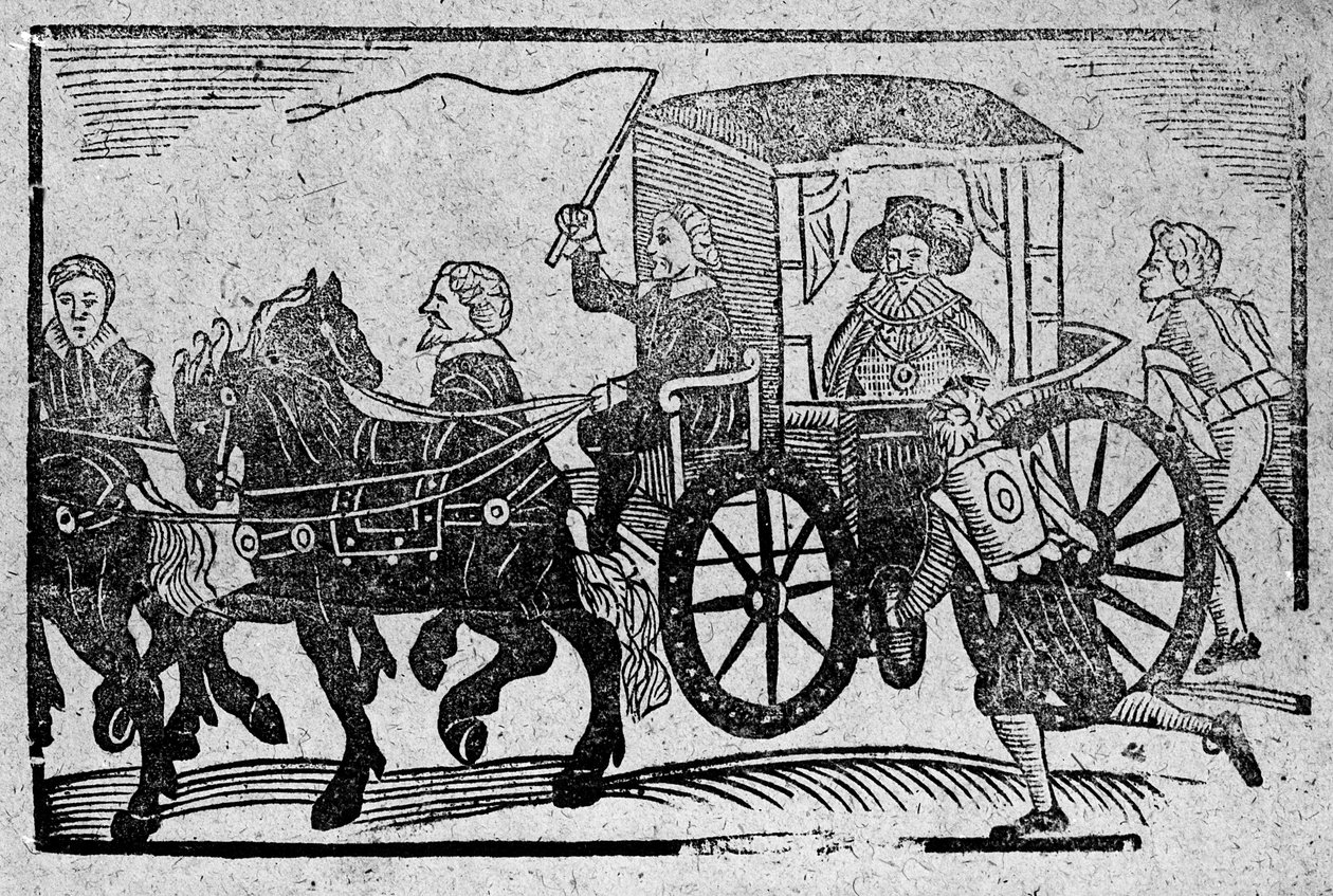 En adelsmann i vognen sin, en illustrasjon fra 