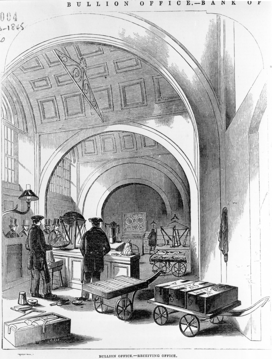 Bullion Office - mottakskontor, Bank of England av English School