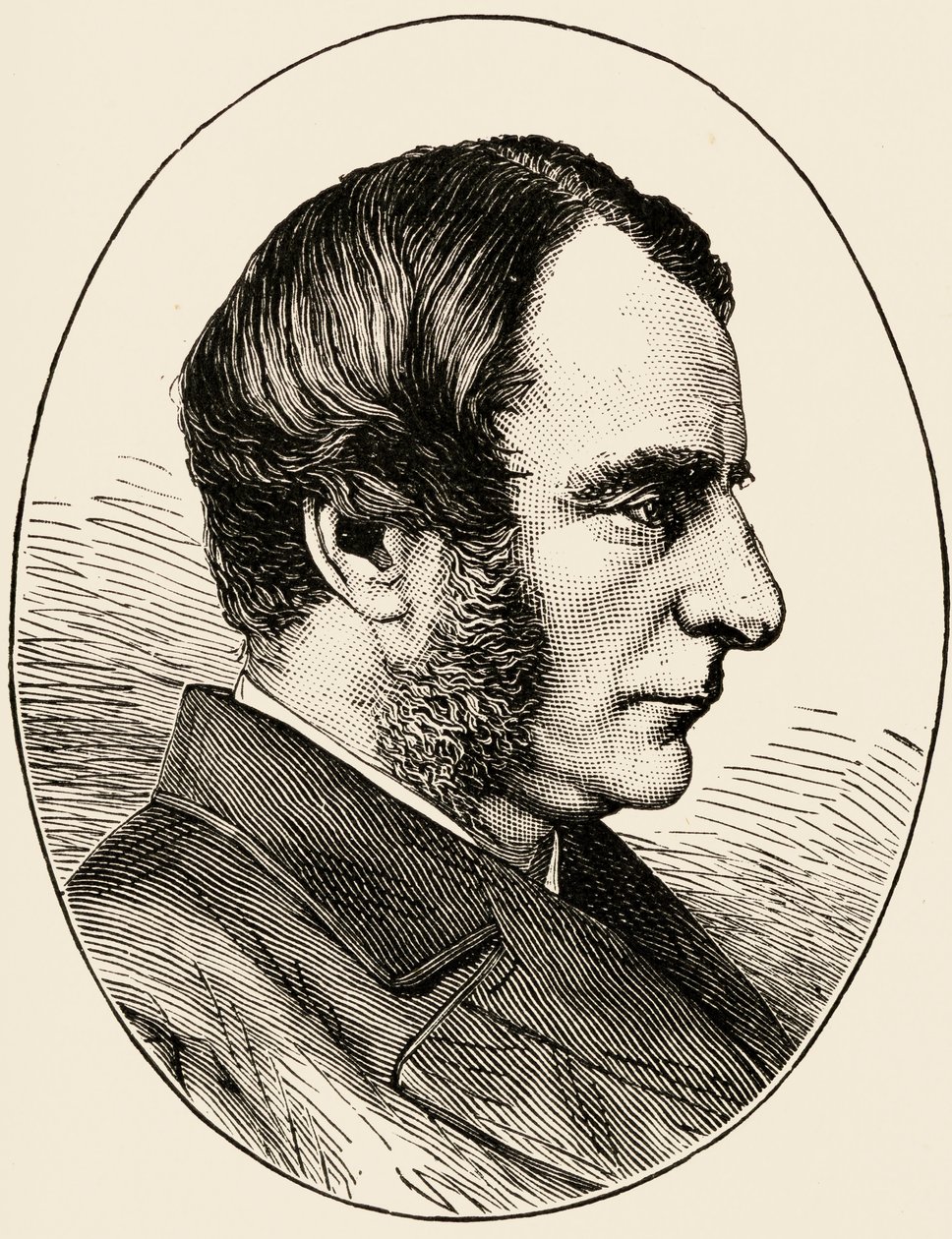 Charles Kingsley (1819-75) av English School