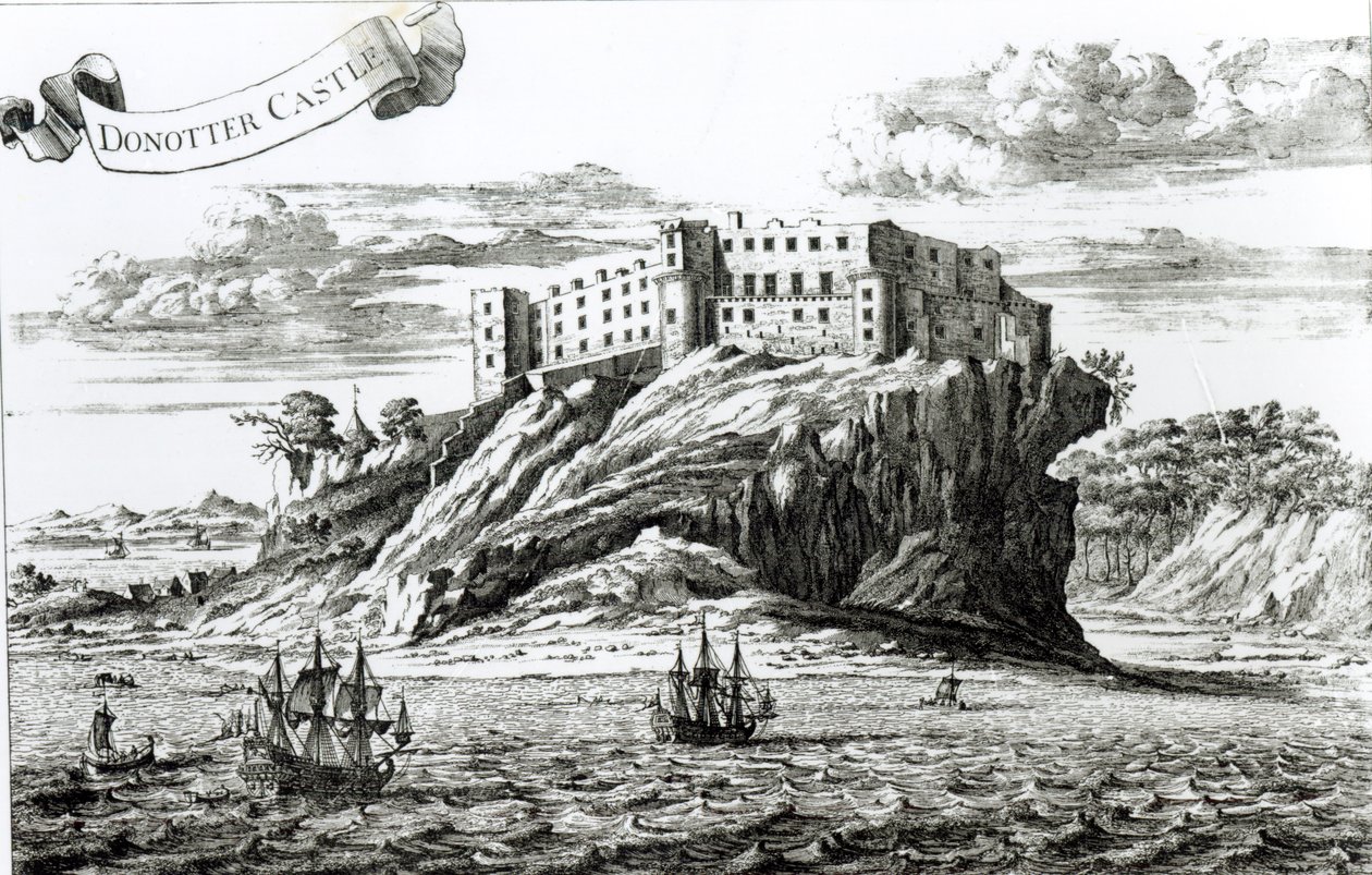 Dunnottar slott av English School