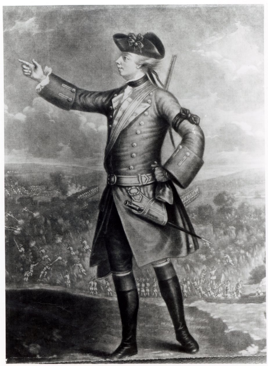 General James Wolfe (1727-59) av English School