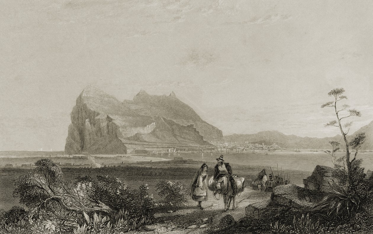Gibraltar fra det nedre signaltårnet av English School