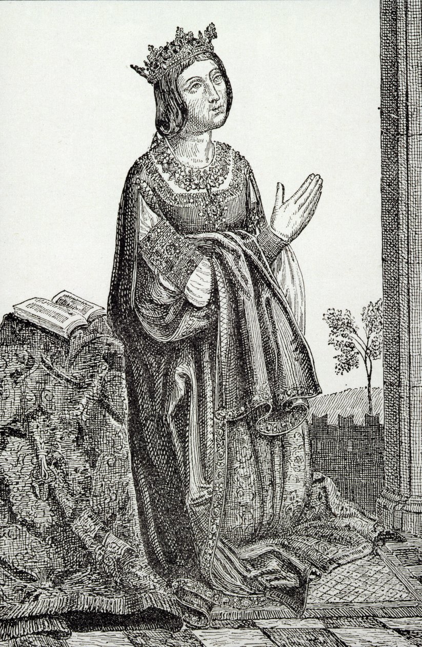 Isabella (1451-1504) av Castilla, kalt La Catolica av English School