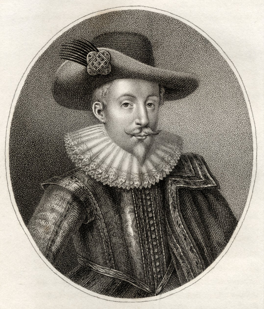 John Digby, gravert av Bocquet, illustrasjon fra 