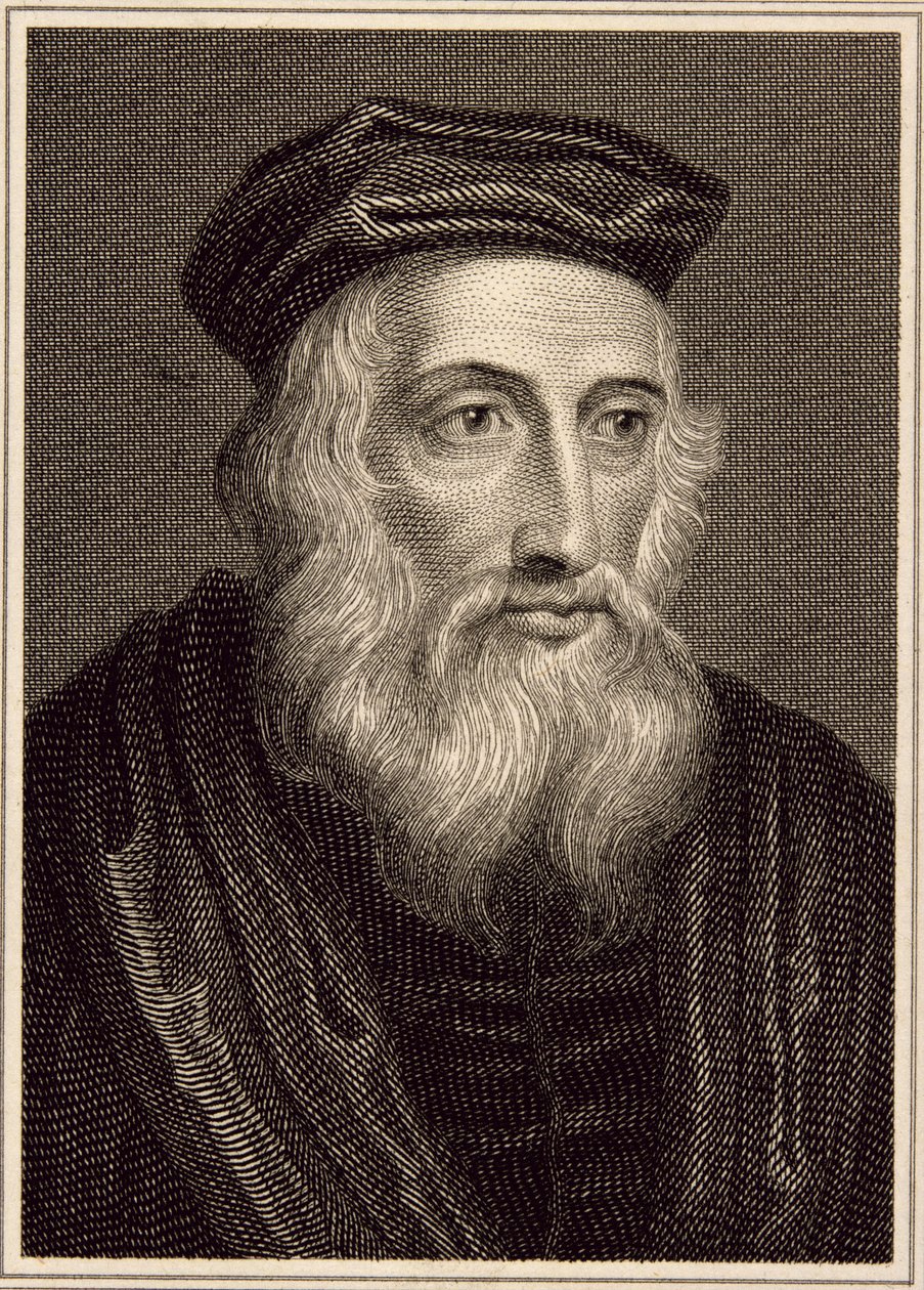 John Wycliffe (ca. 1330-84) av English School