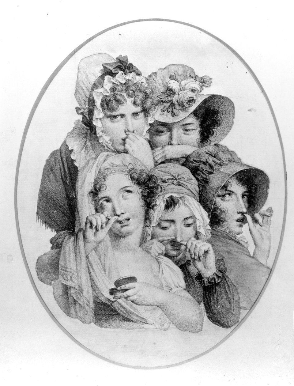 Lady Snuff Takers, ca. 1800 av English School