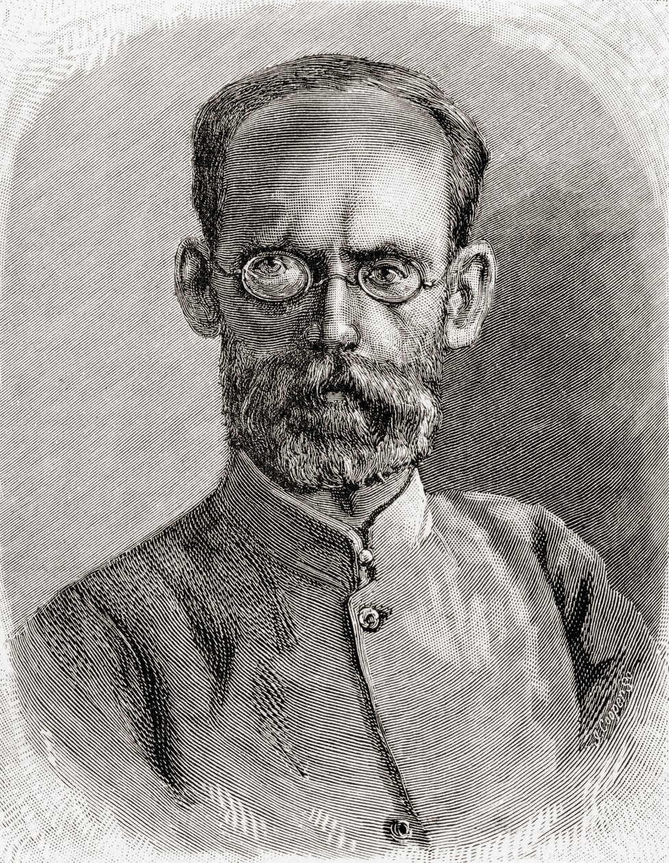 Mehmet Emin Pasha, 1890 (tregravering) av English School