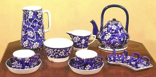 Minton teservice matchende bretttopp, 1890 (keramikk) av English School