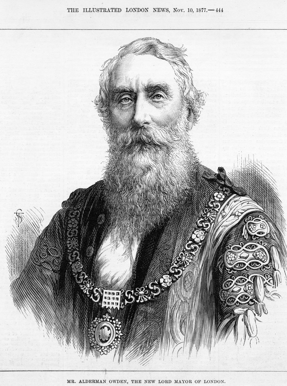 Mr. Alderman Owden, den nye Lord Mayor of London, illustrasjon fra 