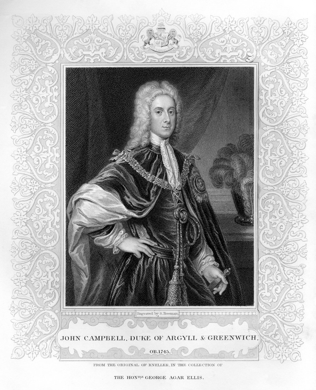 Portrett av John Campbell, hertugen av Argyll og Greenwich (vær bilde) av English School