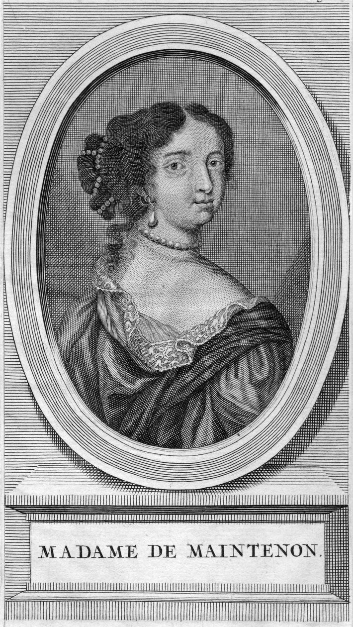 Portrett av Madame de Maintenon av English School