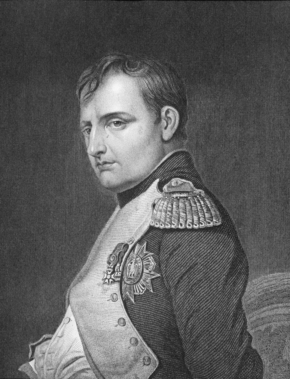 Portrett av Napoleon Bonaparte (1769-1821) av English School