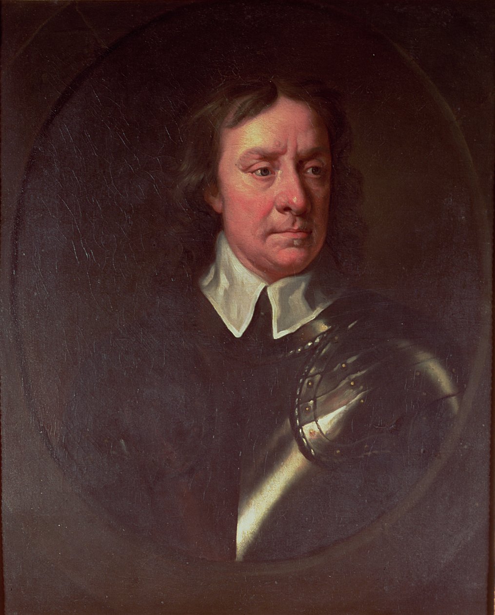 Portrett av Oliver Cromwell (1599-1658) av English School