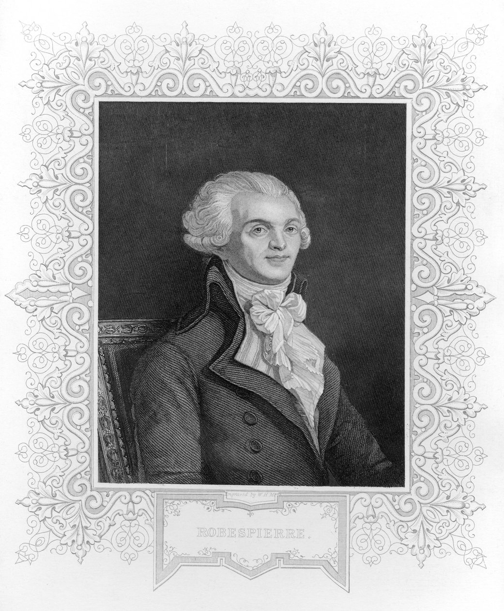 Portrett av Robespierre av English School