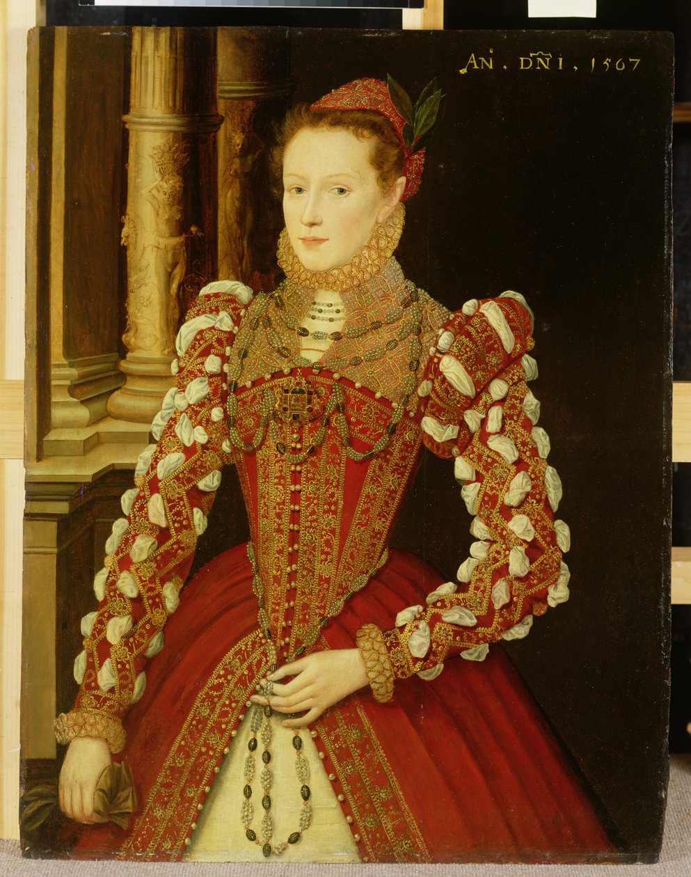 Portrett av en kvinne, 1567 av English School