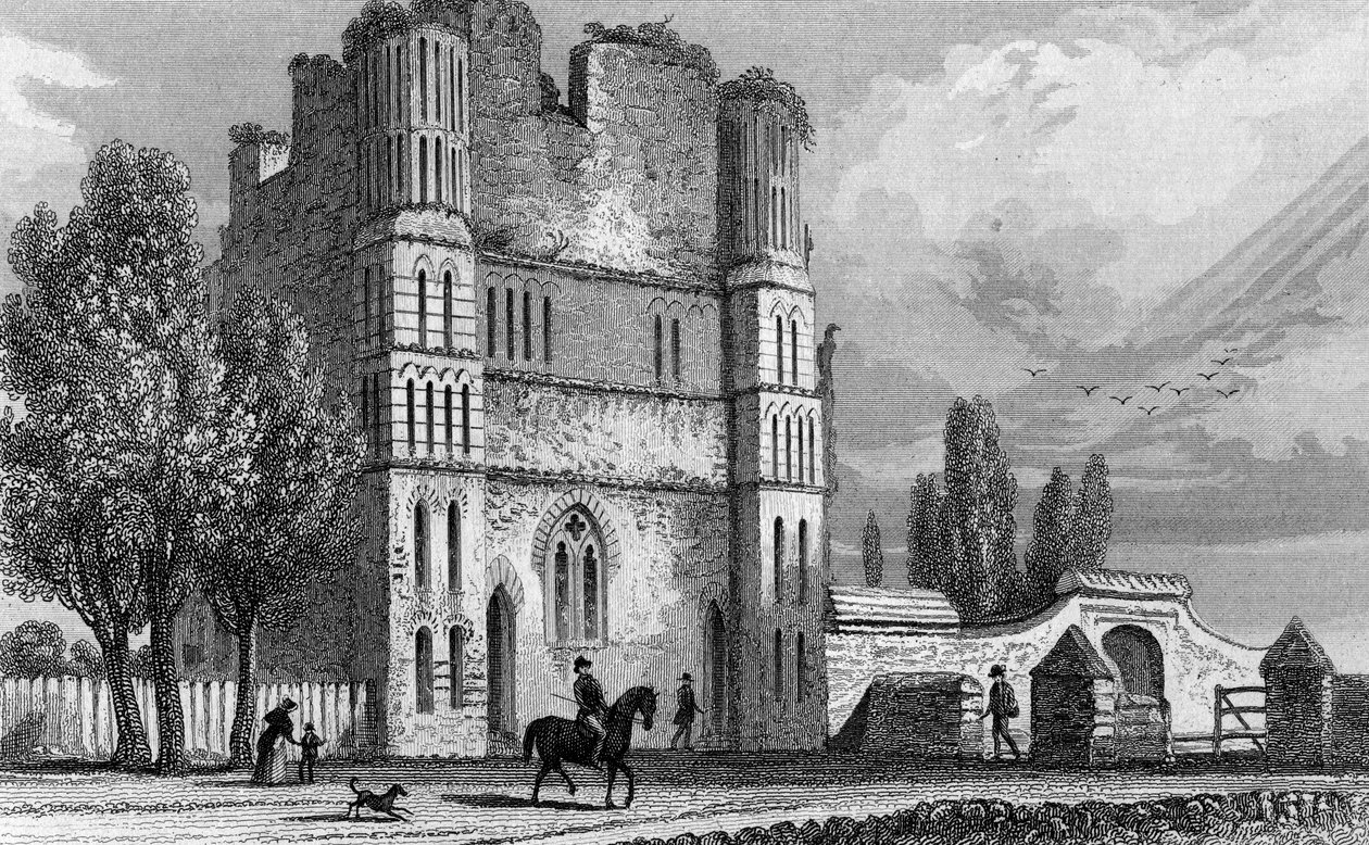 Rester av Malling Abbey, Kent av English School