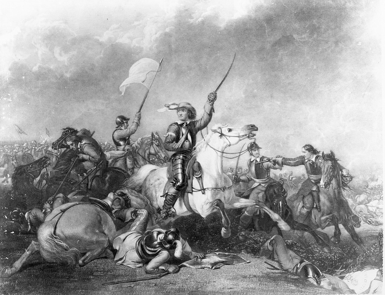Slaget ved Marston Moor, 2. juli 1644 av English School