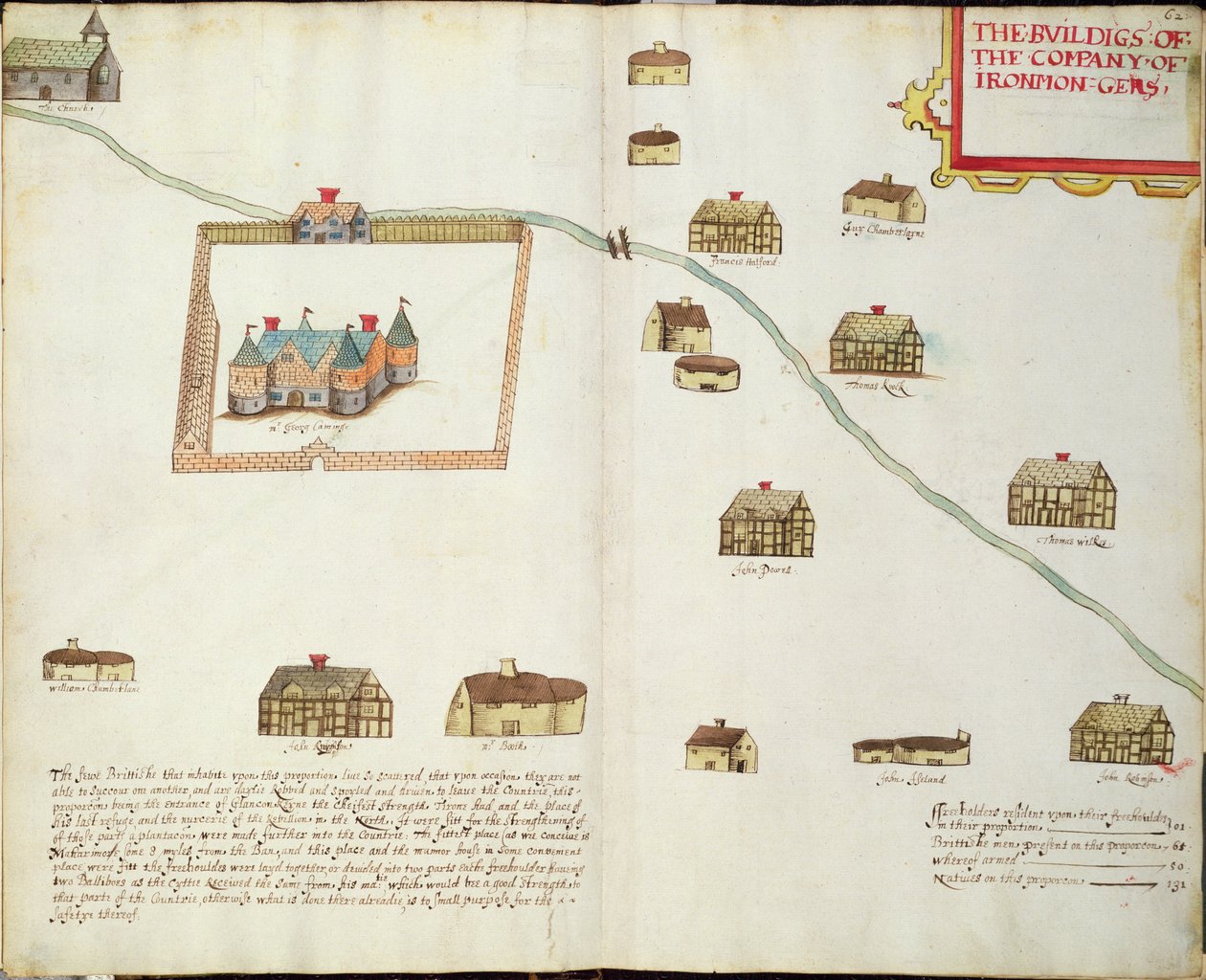 The Buildings of the Company of Ironmongers (fargegravering) av English School