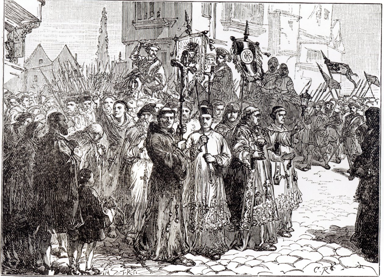 The Pilgrimage of Grace i 1536 av English School