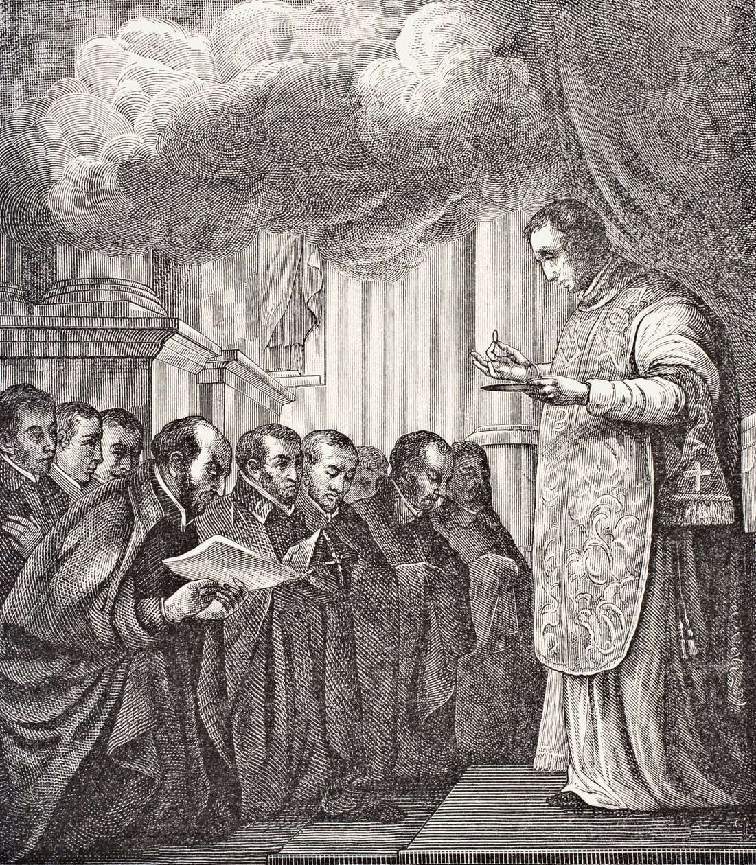 Løftet til de første følgesvennene til St. Ignatius, 1878 av English School