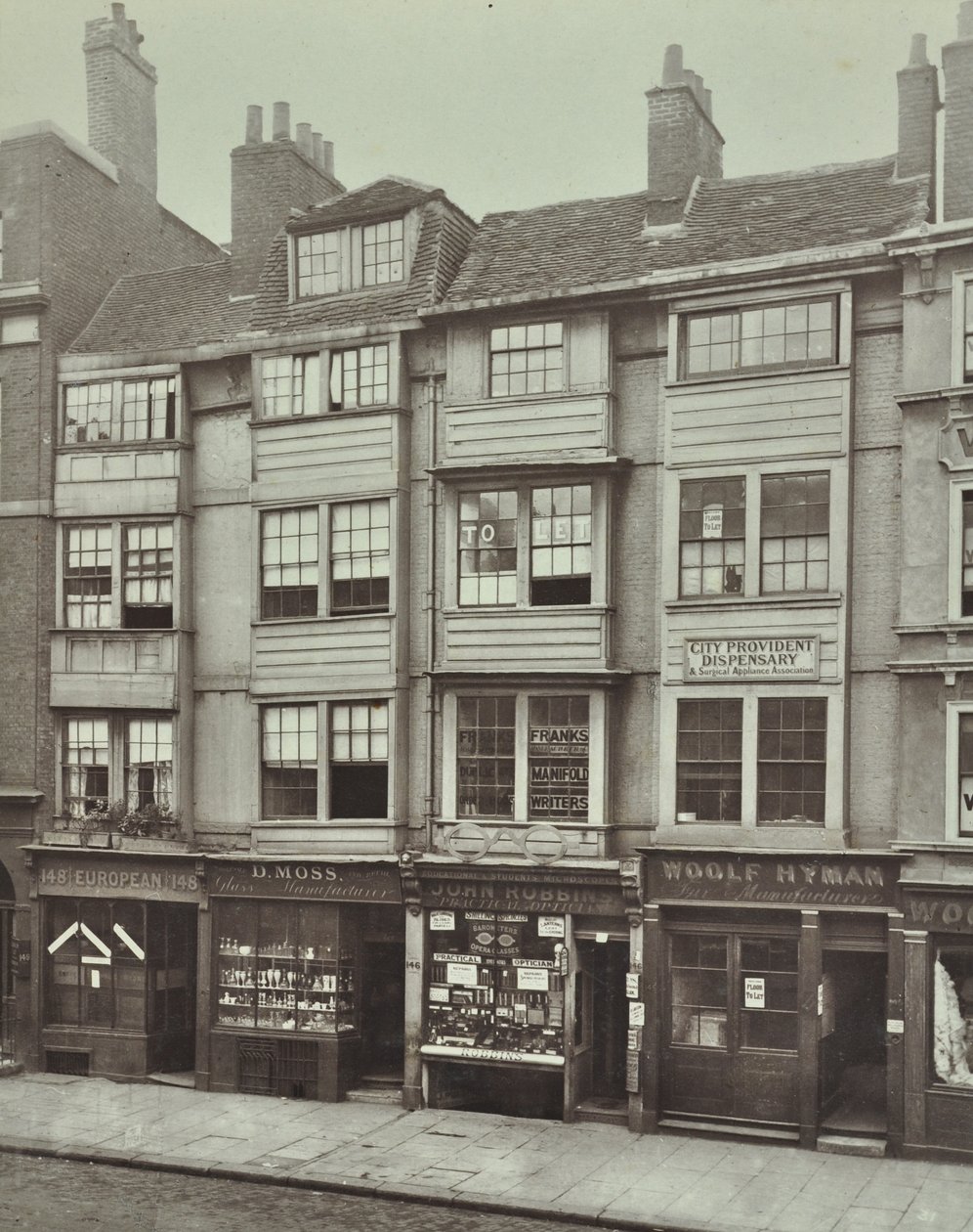 145-148 Aldersgate Street, London, 1879 av English Photographer