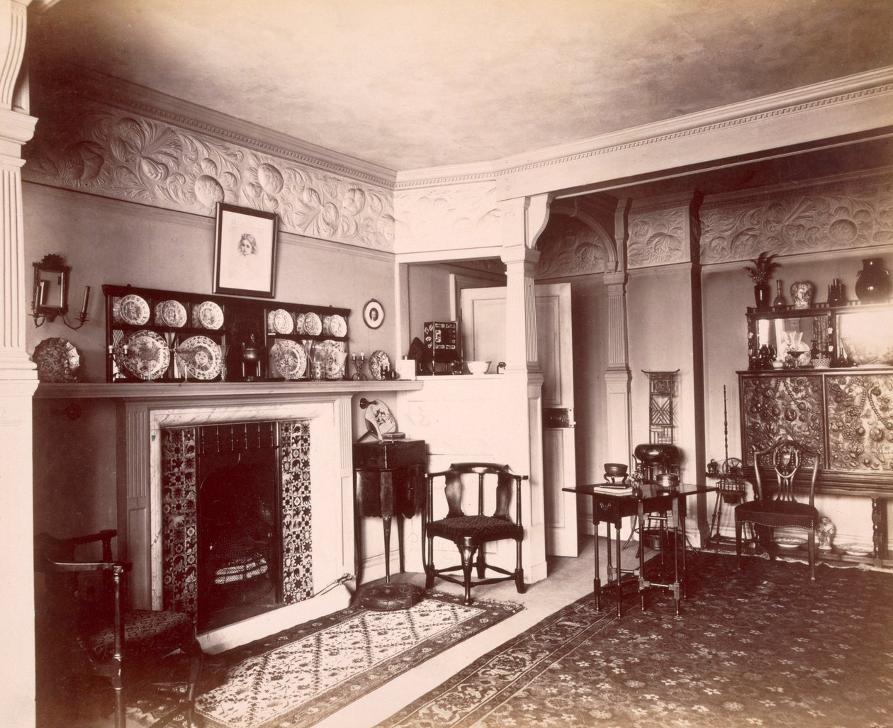 Et Norman Shaw-hus i Hampstead av English Photographer