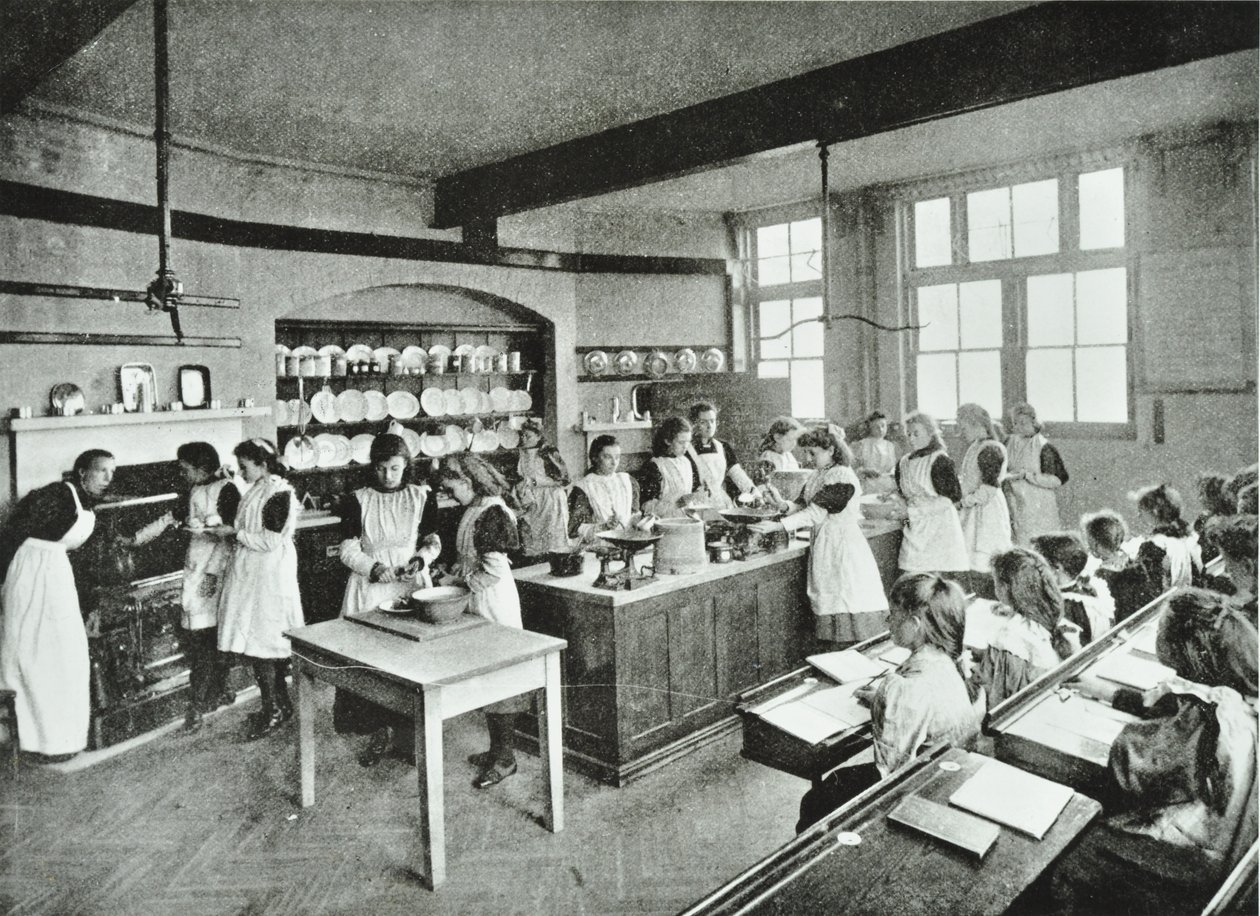 Matlagingskurs, 1896 av English Photographer