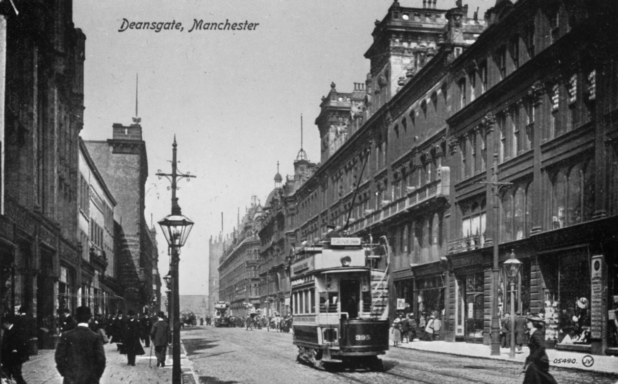 Deansgate, Manchester, ca. 1910 (bw-bilde) av English Photographer