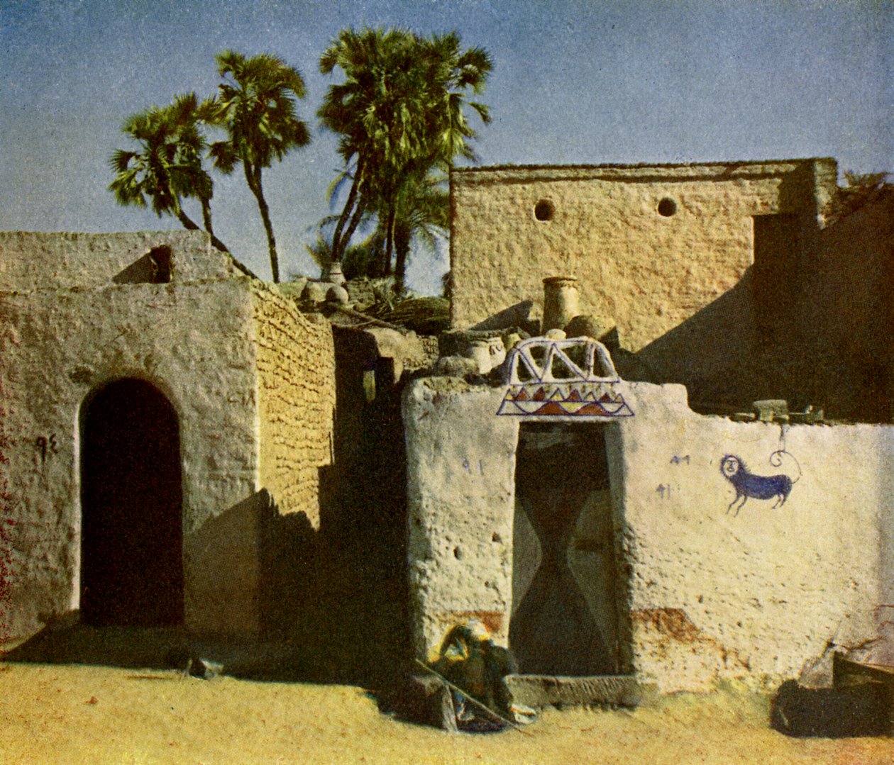 Nubisk hus på Elephantine Island av English Photographer