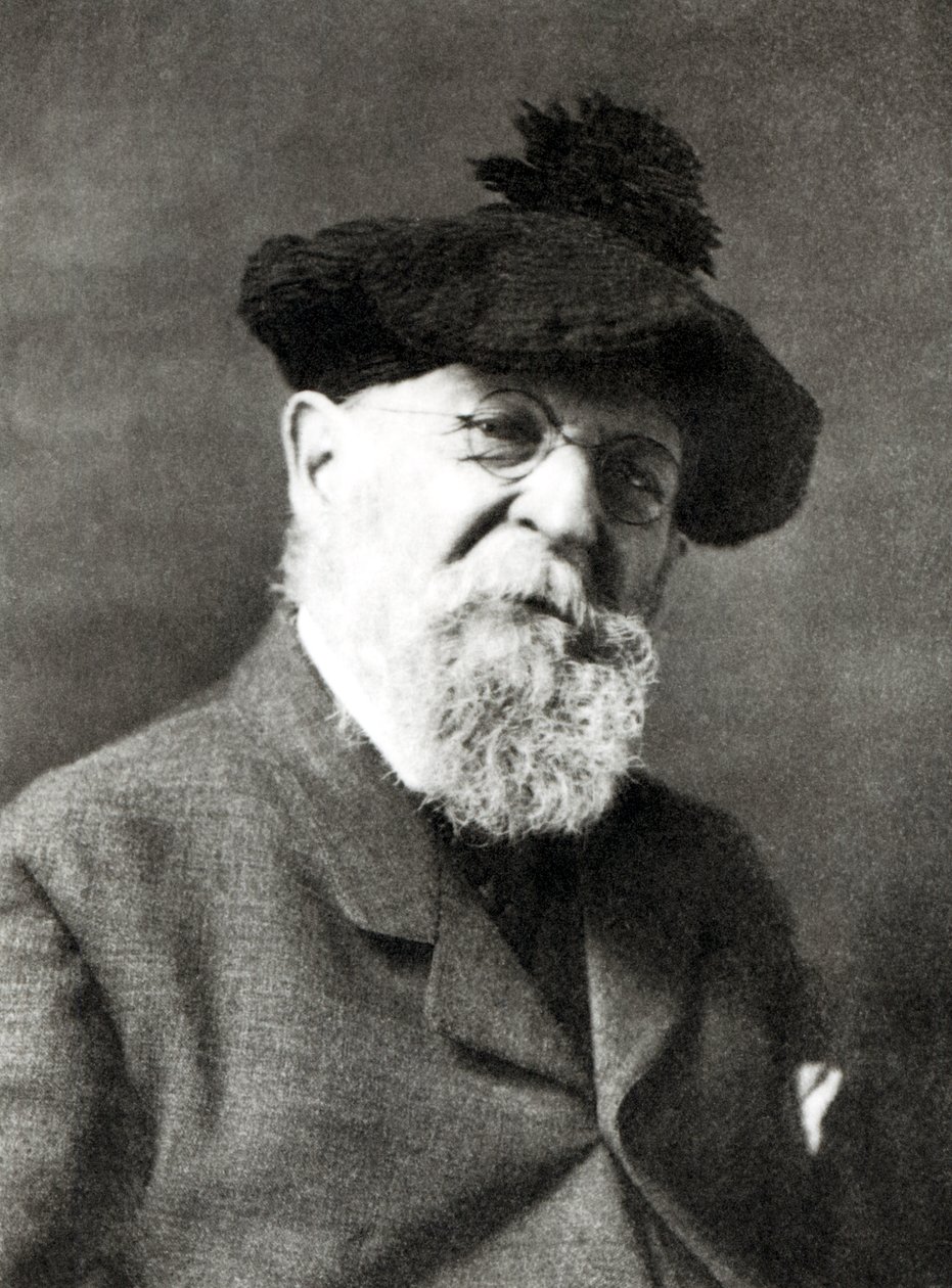 Portrett av Joseph Wolf (bw-bilde) av English Photographer