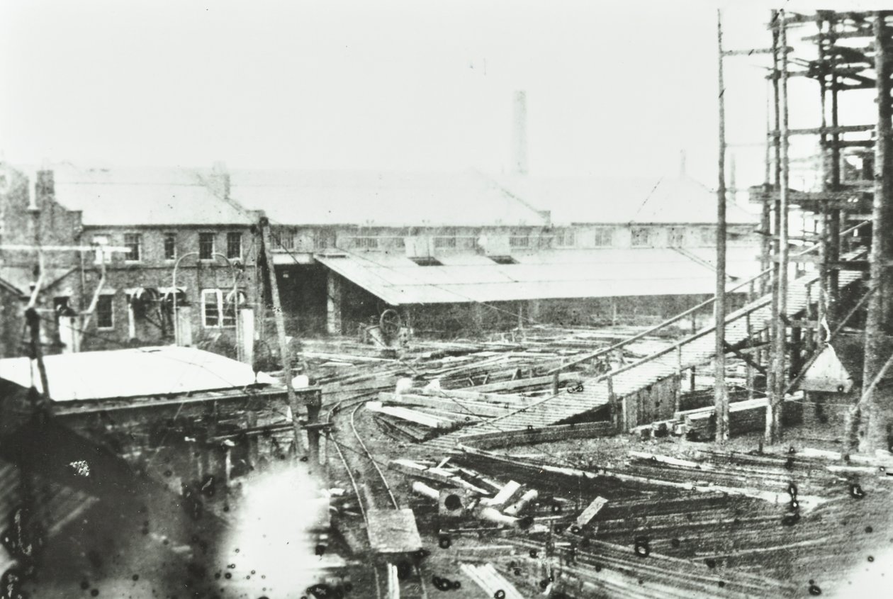 Samudas Shipbuilding Yard, London, 1863 av English Photographer