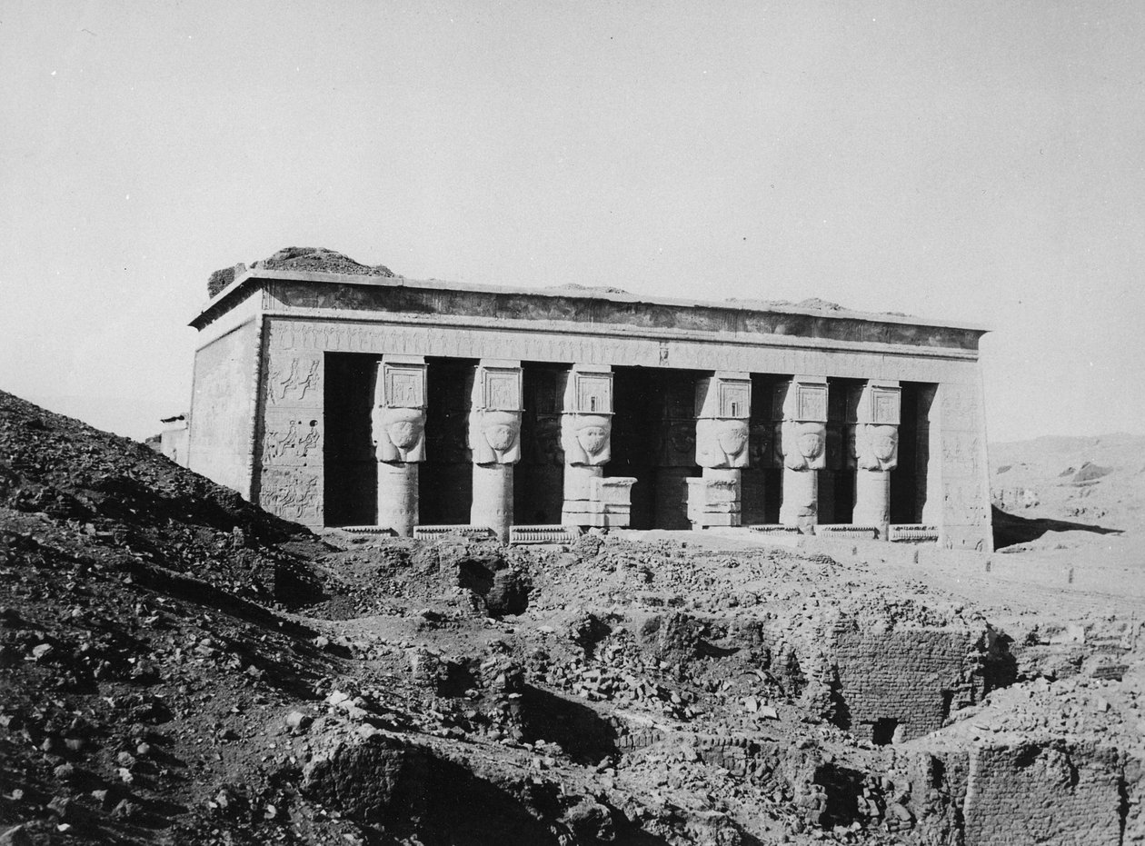 Hathor-tempelet, ca. 1904-05 av English Photographer