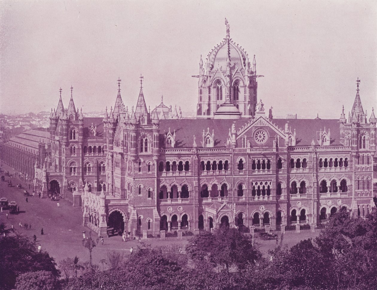 Victoria Terminus Station, Bombay av English Photographer