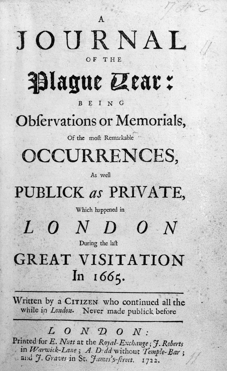 A Journal of the Pest Year, 1665 av English School