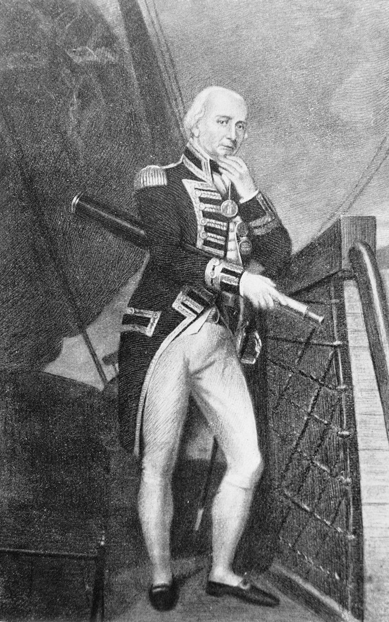 Admiral Lord Collingwood (1750-1810) av English School