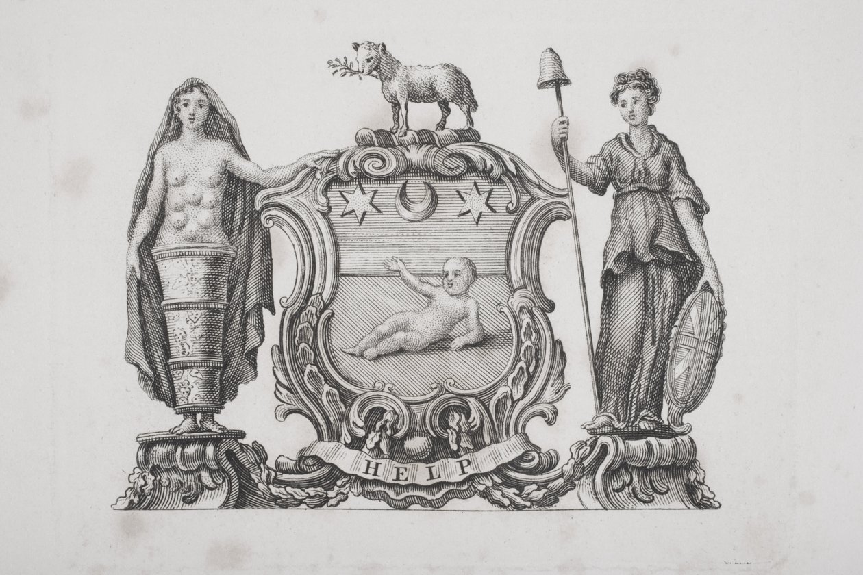 Arms of the Foundling Hospital av English School