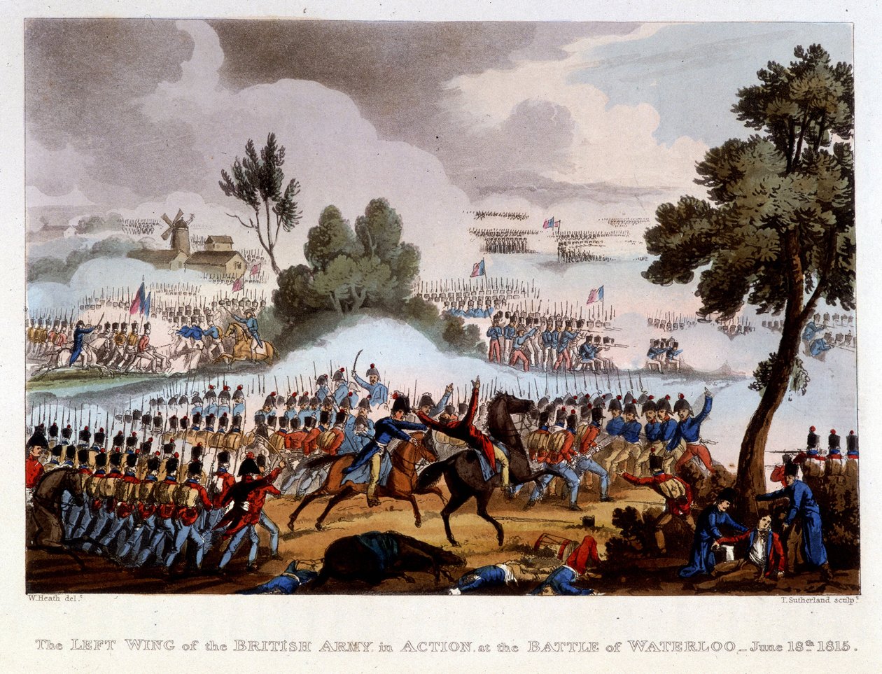 Slaget ved Waterloo, 18. juni av English School