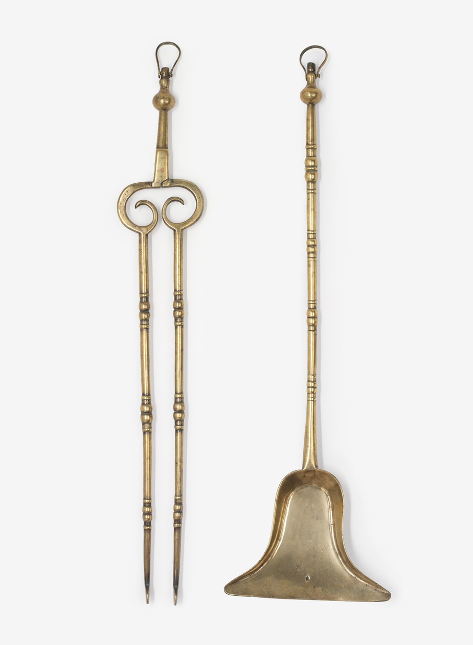 Messingtang og spade, ca. 1650-99 (messing) av English School