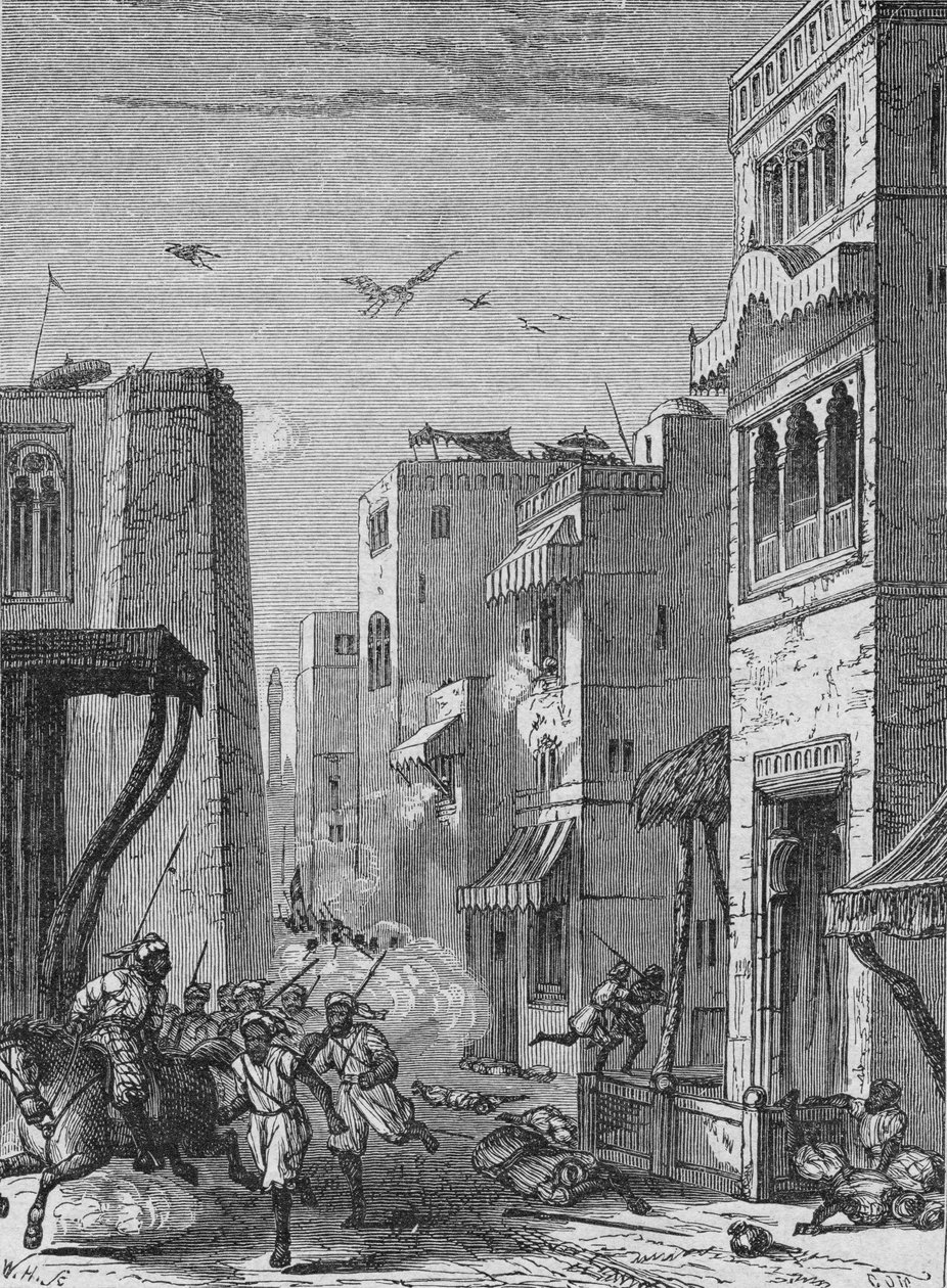 Britiske tropper kommer inn i Multan av English School