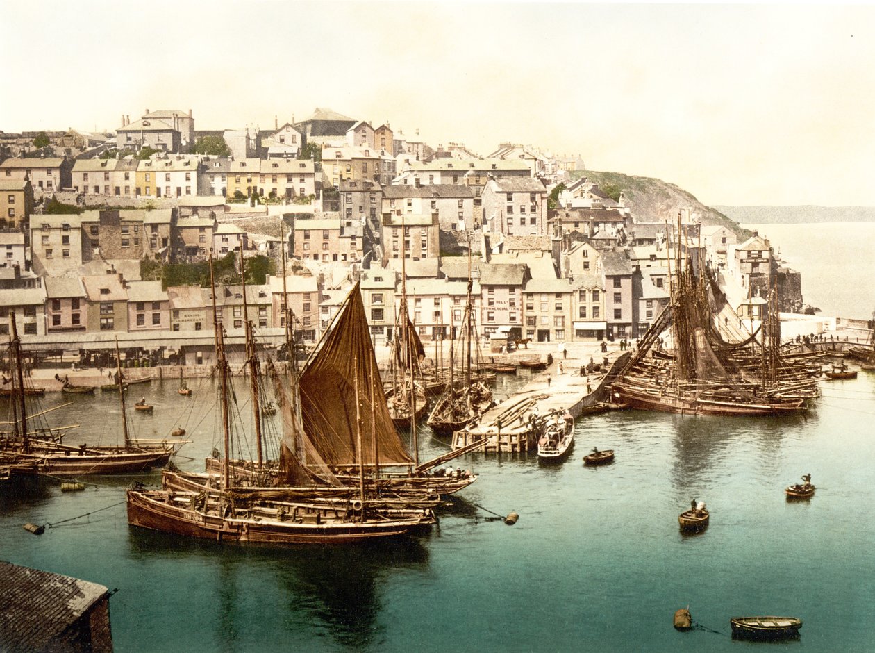 Brixham I (håndfarget bilde) av English School