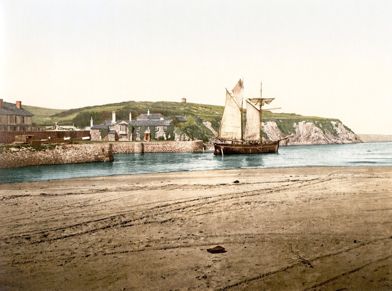 Compass Point, Bude (håndfarget bilde) av English School